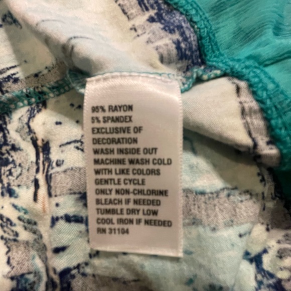 New Directions Abstract Open Front Tunic Jacket S FREE SHIP - Picture 5 of 5